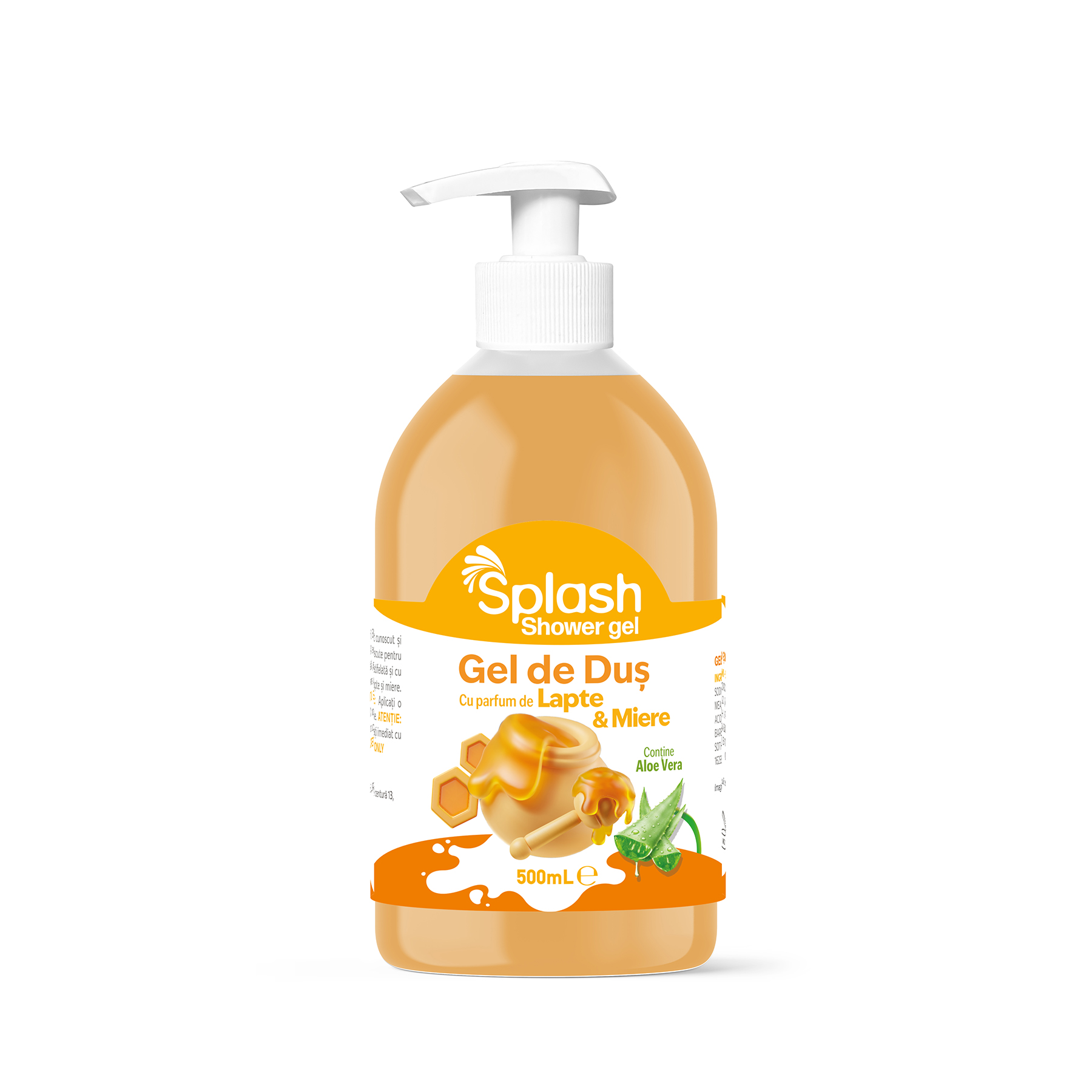 Gel de dus parfum miere & lapte 500ml SPLASH