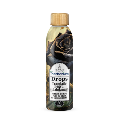 Parfum concentrat pentru rufe TRANDAFIR NEGRU 200ml HERBARIUM DROPS