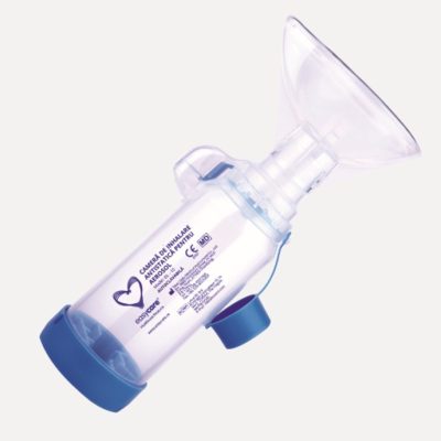 Camera de inhalare antistatica pentru aerosol cu 3 masti din silicon - DL-10 - EASYCARE